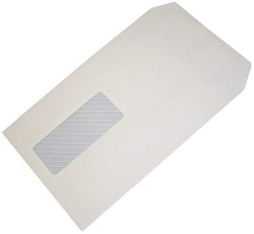 Best Value 500 x C5 White Window Envelopes 90gsm Self-Seal, Recycled, 4893831