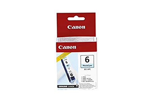 Canon BCI-6P C - 4709A002 - 1 x Photo Cyan - Ink tank - For BJi905,S800,S820,S830,S900, i90X,96X,990,99XX, PIXMA iP6000,iP8500, S820,830