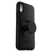 OtterBox Otter + Pop Symmetry Series - Back cover for mobile phone - polycarbonate, synthetic rubber - black - for Apple iPhone XR