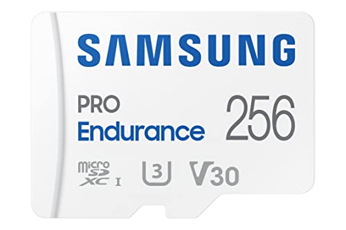 Samsung PRO Endurance 256GB Class 10 MicroSDHC Memory Card and Adapter