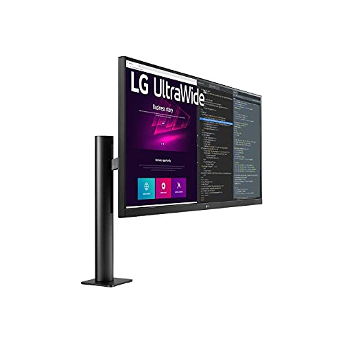 LG Ergo 34WN780-B - LED monitor - 34" - 3440 x 1440 UWQHD @ 75 Hz - IPS - 300 cd/m - 1000:1 - HDR10 - 5 ms - 2xHDMI, DisplayPort - speakers