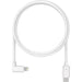 Compulocks 6FT USB-C to 90 Degree Lightning Charging Cable - Lightning cable - USB-C male straight to Lightning male right-angled - 1.83 m - white - for Apple iPad/iPhone/iPod (Lightning)