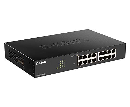 D-Link DGS 1100-16V2 - Switch - smart - 16 x 10/100/1000 - desktop, rack-mountable