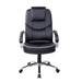 Realspace Basic Tilt Executive Chair with Armrest and Adjustable Seat Rome2 Bonded Leather Black