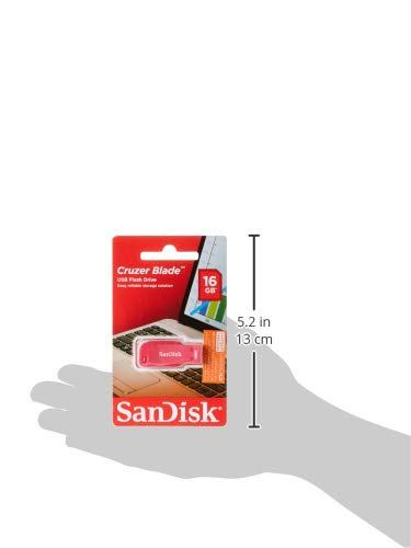 SanDisk Cruzer Blade - USB flash drive - 16 GB - USB 2.0 - electric pink