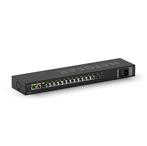 NETGEAR AV Line M4250-12M2XF - Switch - L3 - Managed - 12 x 10/100/1000/2.5G + 2 x 10 Gigabit SFP+ - side to side airflow - rack-mountable