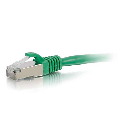 C2G Cat5e Booted Shielded (STP) Network Patch Cable - Patch cable - RJ-45 (M) to RJ-45 (M) - 15 m - STP - CAT 5e - molded - green