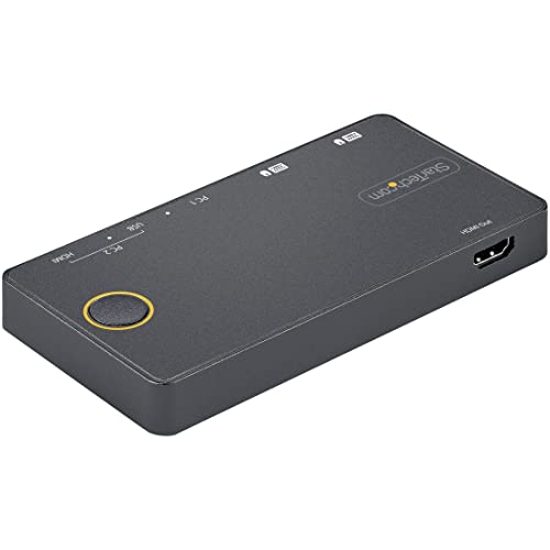 2 Port USB A HDMI USB C 4K KVM Switch