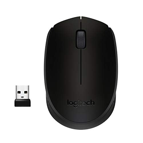 Logitech M171 - Mouse - right and left-handed - wireless - 2.4 GHz - USB wireless receiver - black