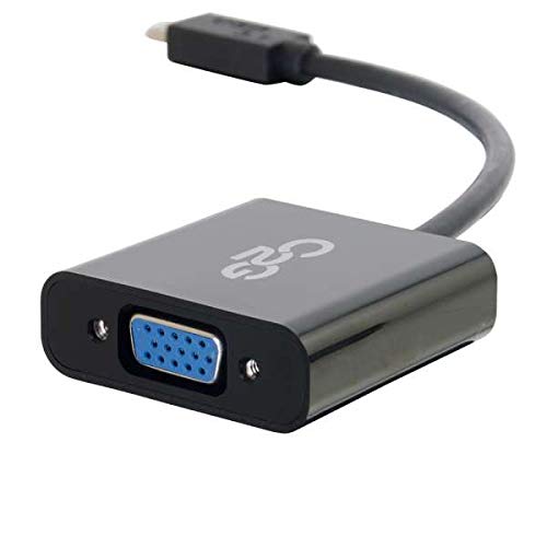 C2G USB 3.1 USB Type C to VGA Adapter - USB C to VGA Black - External video adapter - USB 3.1 - D-Sub - black