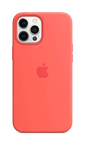 Apple Case with MagSafe - Back cover for mobile phone - silicone - pink citrus - for iPhone 12 Pro Max