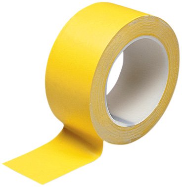 Best Value 5 Star Yellow Lane Marking Tape, PVC, Internal Use | Strong, Durable Filmic Tape | Width 50mm, Length 33m