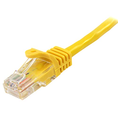 StarTech 0.5 m Cat 5e UTP Patch Ethernet Cable with Snagless RJ45 Connectors - Yellow