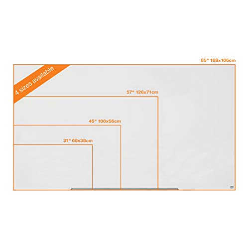 Nobo Impressionpro Glass Mag Whiteboard 1900X1000Mm White Dd