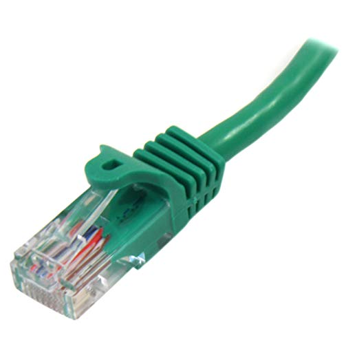 StarTech 0.5 m Cat 5e UTP Patch Ethernet Cable with Snagless RJ45 Connectors - Green