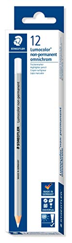 Staedtler Lumocolor Permanent Omnichrom Pencil White (Pack 12) 108-0