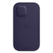 Apple with MagSafe - Protective sleeve for mobile phone - leather - deep violet - for iPhone 12, 12 Pro