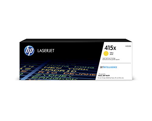 HP 415X - High Yield - yellow - original - LaserJet - toner cartridge (W2032X) - for Color LaserJet Pro M454, MFP M479