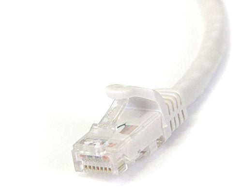 StarTech.com 3m White Gigabit Snagless RJ45 UTP Cat6 Patch Cable - 3 m Patch Cord - Ethernet Patch Cable - RJ45 Male to Male Cat 6 Cable (N6PATC3MWH)