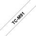 Brother TCM91 - Matte - 9 mm x black on clear - tape - for P-Touch PT-2000, PT-3000, PT-500, PT-5000, PT-8E