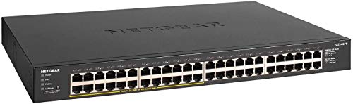 NETGEAR GS348PP - Switch - unmanaged - 48 x 10/100/1000 (24 PoE+) - desktop, rack-mountable - PoE+ (380 W)