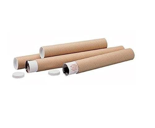 Best Value LSM 220418 970 x 100 mm Postal Tube - Brown (Pack of 5)