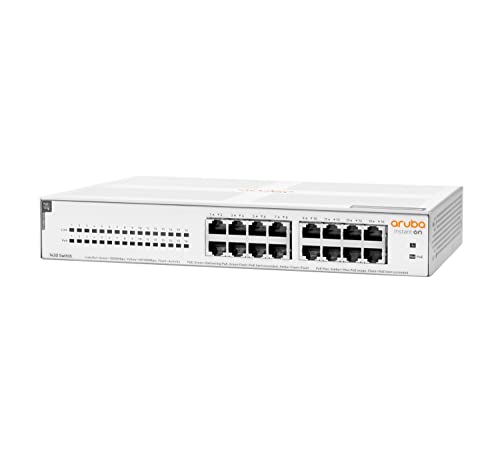 HPE Aruba Instant On 1430 16G Class4 PoE 124W Switch - Switch - unmanaged - 16 x 10/100/1000 (PoE Class 4) - desktop, rack-mountable, wall-mountable - PoE (124 W) - BTO