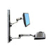 Ergotron LX Wall Mount System with Small CPU Holder - Wall mount for LCD display / keyboard / mouse / CPU - aluminium - black - screen size: up to 24"