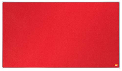 Nobo Impression Pro Widescreen Red Felt Board 890X500Mm Dd