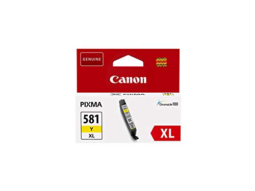 Canon CLI-581Y XL - 8.3 ml - XL size - yellow - original - ink tank - for PIXMA TS6251, TS6350, TS6351, TS8251, TS8252, TS8350, TS8351, TS8352, TS9550, TS9551