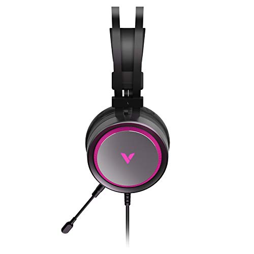 Rapoo VH530 Virtual 7.1 Channel Wired Gaming Headset Noise Isolation Function Noise Cancelling Microphone Blue and RGB LED Backlight