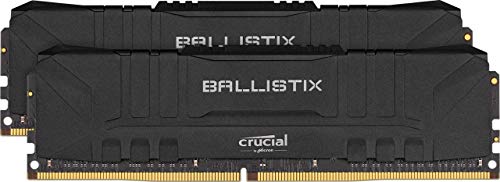 Ballistix - DDR4 - kit - 16 GB: 2 x 8 GB - DIMM 288-pin - 3200 MHz / PC4-25600 - CL16 - 1.35 V - unbuffered - non-ECC - black