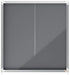 Nobo Premium Plus Grey Felt Lockable Notice Board 12Xa4 Dd