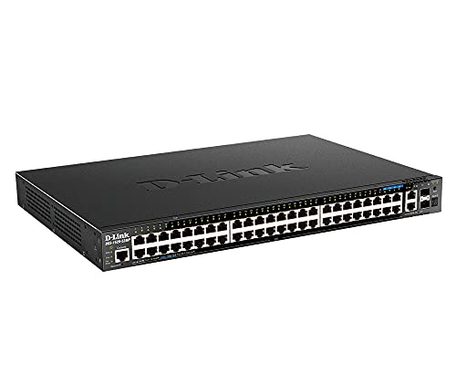 D-Link DGS 1520-52MP - Switch - L3 - smart - 44 x 10/100/1000 (PoE+) + 4 x 2.5GBase-T (PoE+) + 2 x 10 Gigabit Ethernet + 2 x 10 Gigabit SFP+ - rack-mountable - PoE+ (370 W)