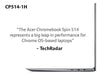 Acer ChromeBook CP514 1H R2BY 14 Inch Touchscreen AMD Ryzen 3 3250C 8GB RAM 128GB Flash AMD Radeon Graphics Chrome OS Silver Laptop