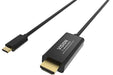 VISION Professional installation-grade USB-C to HDMI cable - LIFETIME WARRANTY - 4K @ 60 Hz - USB-C 3.1 (M) to HDMI (M) - outer diameter 4.5 mm - 32 AWG - 2 m - black