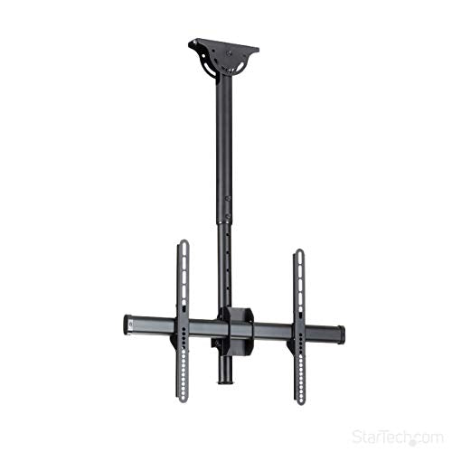 StarTech.com Ceiling TV Mount - 1.8' to 3' Short Pole - Full Motion - Supports Displays 32 to 75" - For VESA Mount Compatible TVs (FPCEILPTBSP)