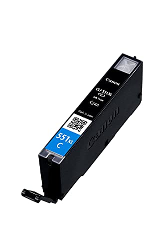 Canon CLI-551 CXL - 6444B001 - 1 x Cyan - High Yield - Ink tank - For PIXMA iP8750,iX6850,MG5550,MG5650,MG5655,MG6450,MG6650,MG7150,MG7550,MX725,MX925