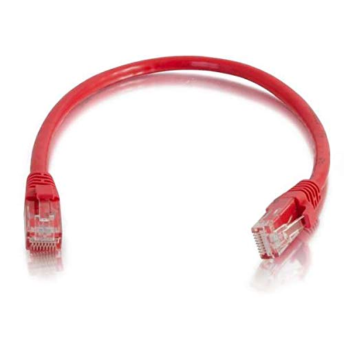 C2G Cat6 Booted Unshielded (UTP) Network Patch Cable - Patch cable - RJ-45 (M) to RJ-45 (M) - 3 m - UTP - CAT 6 - molded, snagless, stranded - red