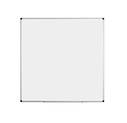 Best Value Bi-Office Whiteboard Maya, Enamel Surface, Aluminium Frame, 120 x 120 cm