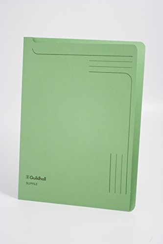 Best Value Exacompta Guildhall Slip file, 315 x 230 mm, 230 gsm board - Green, Pack of 50