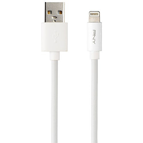 PNY Charge & Sync - Lightning cable - USB (M) to Lightning (M) - 3 m - white - for Apple iPad/iPhone/iPod (Lightning)