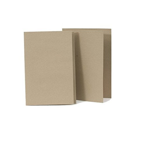 Best Value Exacompta Lightweight Square cut Folders, 180 gsm, Foolscap - Buff, Pack of 100