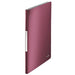 Best Value Leitz A4 Display Book, 20 Pockets, 40 Sheet Capacity, Transparent Pockets, Garnet Red, Style Range, 39580028