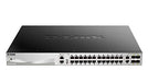 D-Link DGS 3130-30PS - Switch - L3 Lite - Managed - 24 x 10/100/1000 (PoE) + 2 x 10 Gigabit Ethernet + 4 x 10 Gigabit SFP+ - PoE (370 W)