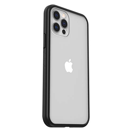 OtterBox for Apple iPhone 12/iPhone 12 Pro, Slim Drop Proof Protective Case, React,  Black Crystal  Clear/Black  - Non-Retail Packaging