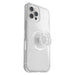 OtterBox Otter + Pop Symmetry Series Clear - Back cover for mobile phone - polycarbonate, synthetic rubber - clear pop - for Apple iPhone 12 Pro Max