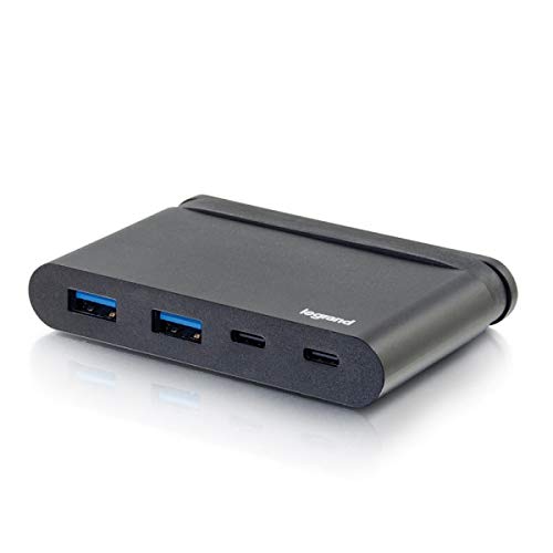 Legrand - Hub - 2 x SuperSpeed USB 3.0 + 1 x USB-C + 1 x USB-C (power delivery) - desktop