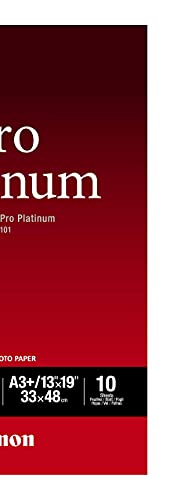 Canon Photo Paper Pro Platinum - Photo paper - A3 plus (329 x 423 mm) - 300 g/m2 - 10 sheet(s)