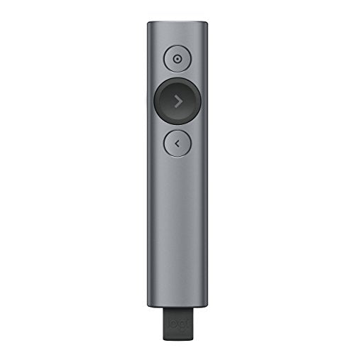 Logitech Spotlight Plus - Presentation remote control - 3 buttons - slate